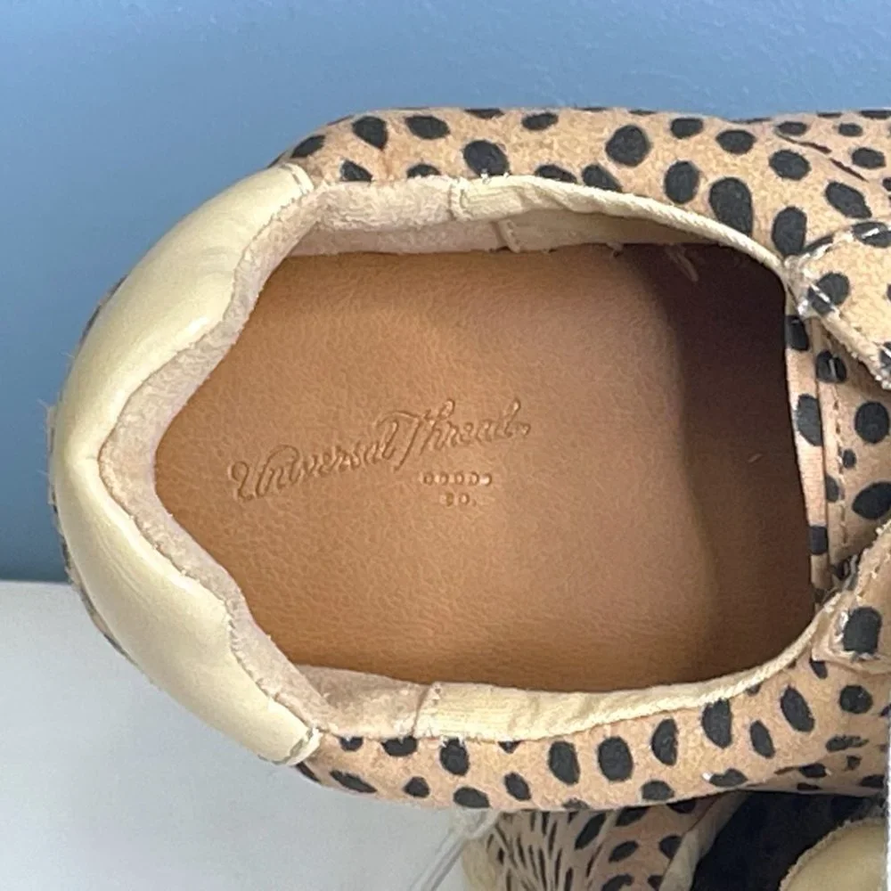 Universal‎ Thread Womens Shaelyn Espadrille Shoes Size 8 Leopard Print Lace Up